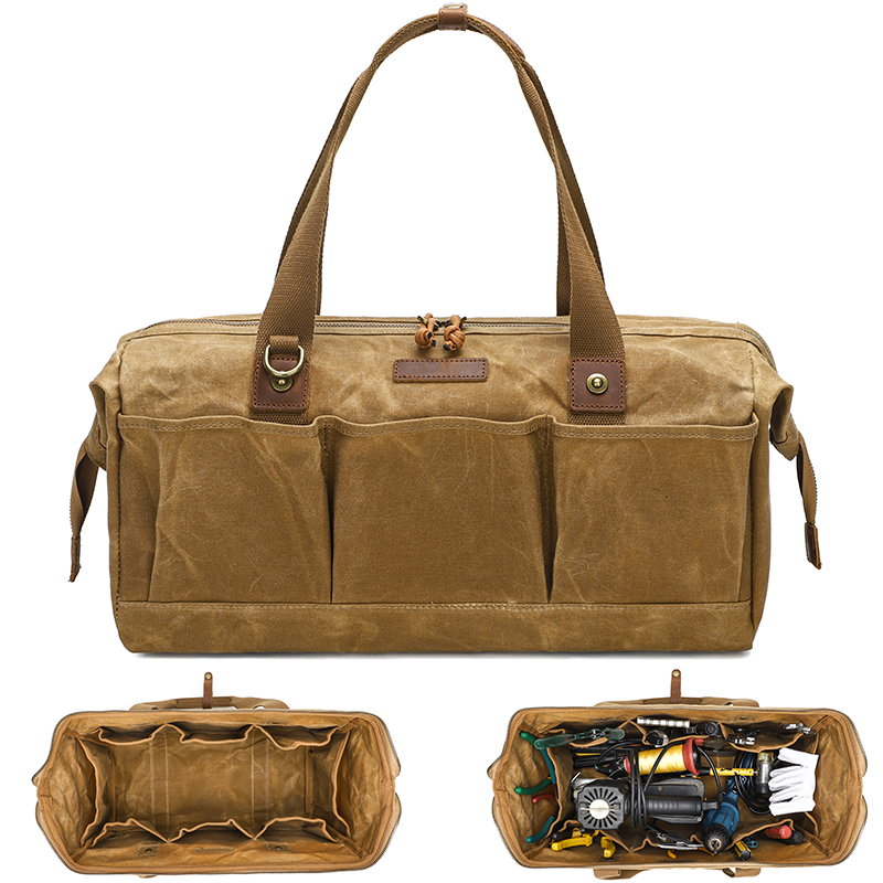 Workshop Hand Tools - Heavy Duty Waxed Canvas Tool Bag