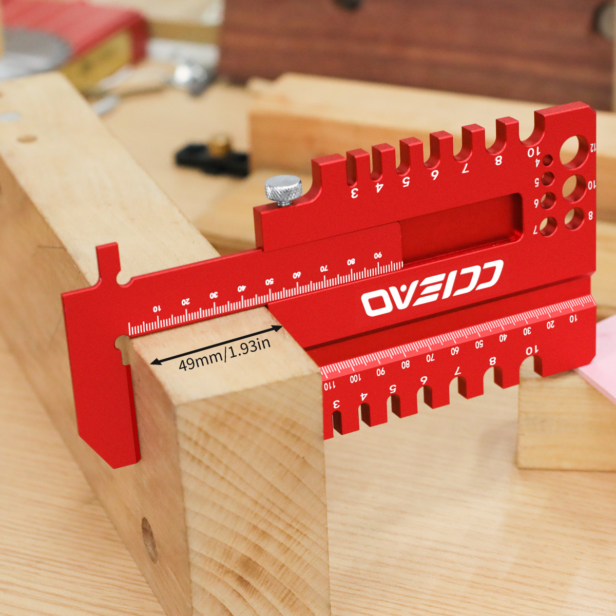 Dovetail Marking Guide - Woodworking Multi-Function Measuring Ruler, Aluminum Alloy