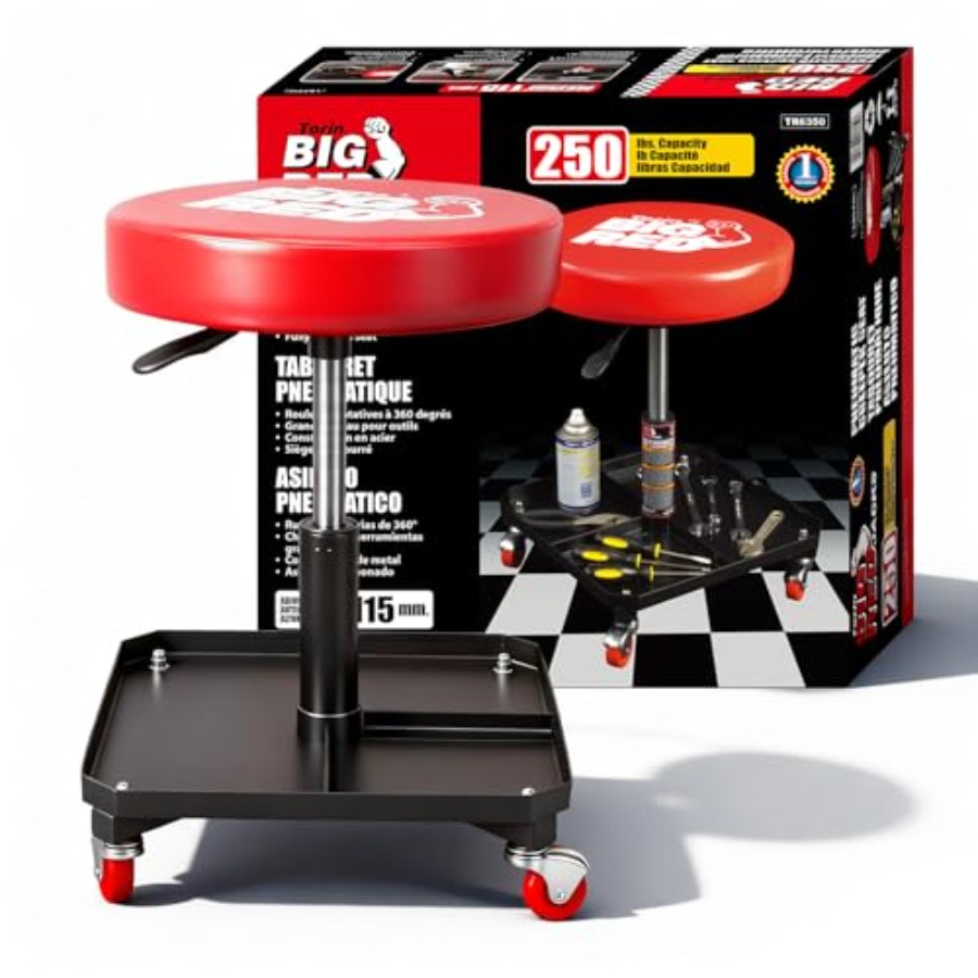 Tools Mechanical Workshop - Rolling Mechanic Stool with Tool Tray