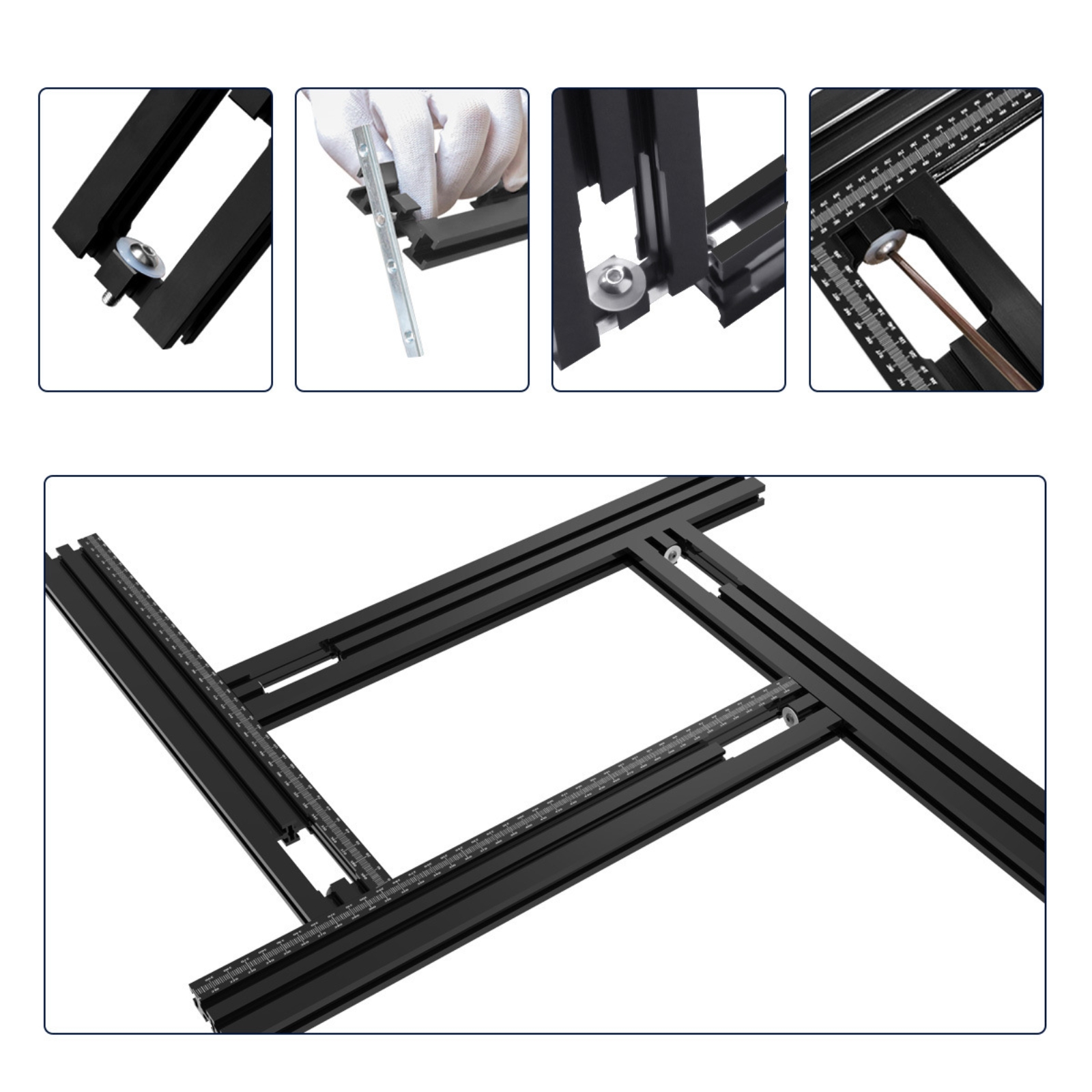 Workshop Marking Tools - Routing Guide Tracks Measurement Markings Cutting