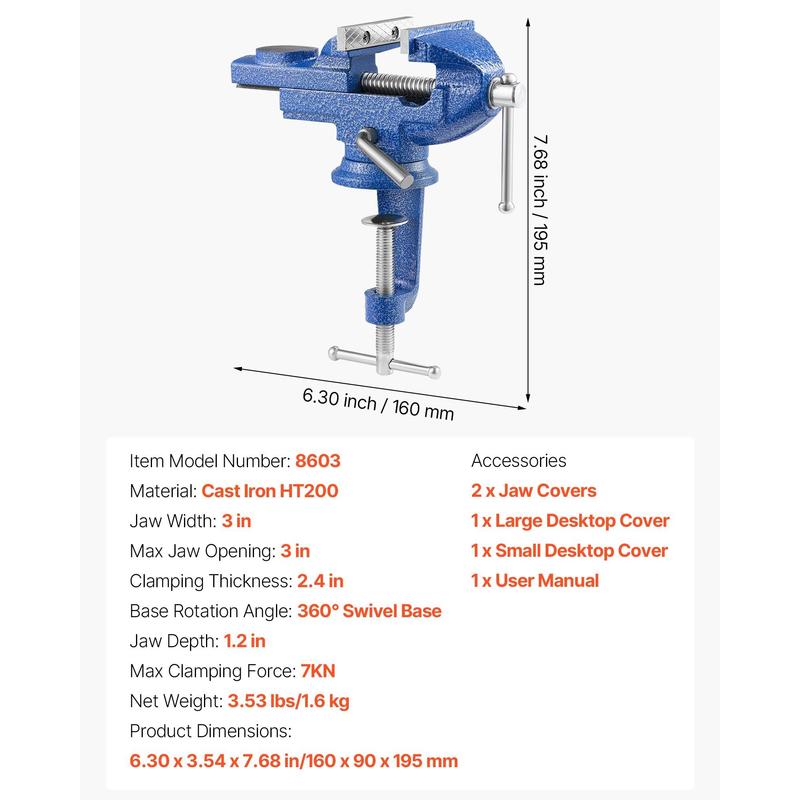 Bench Vise, 3 Inch, Portable W - Bench Vise Swivel 리뷰 및 가격