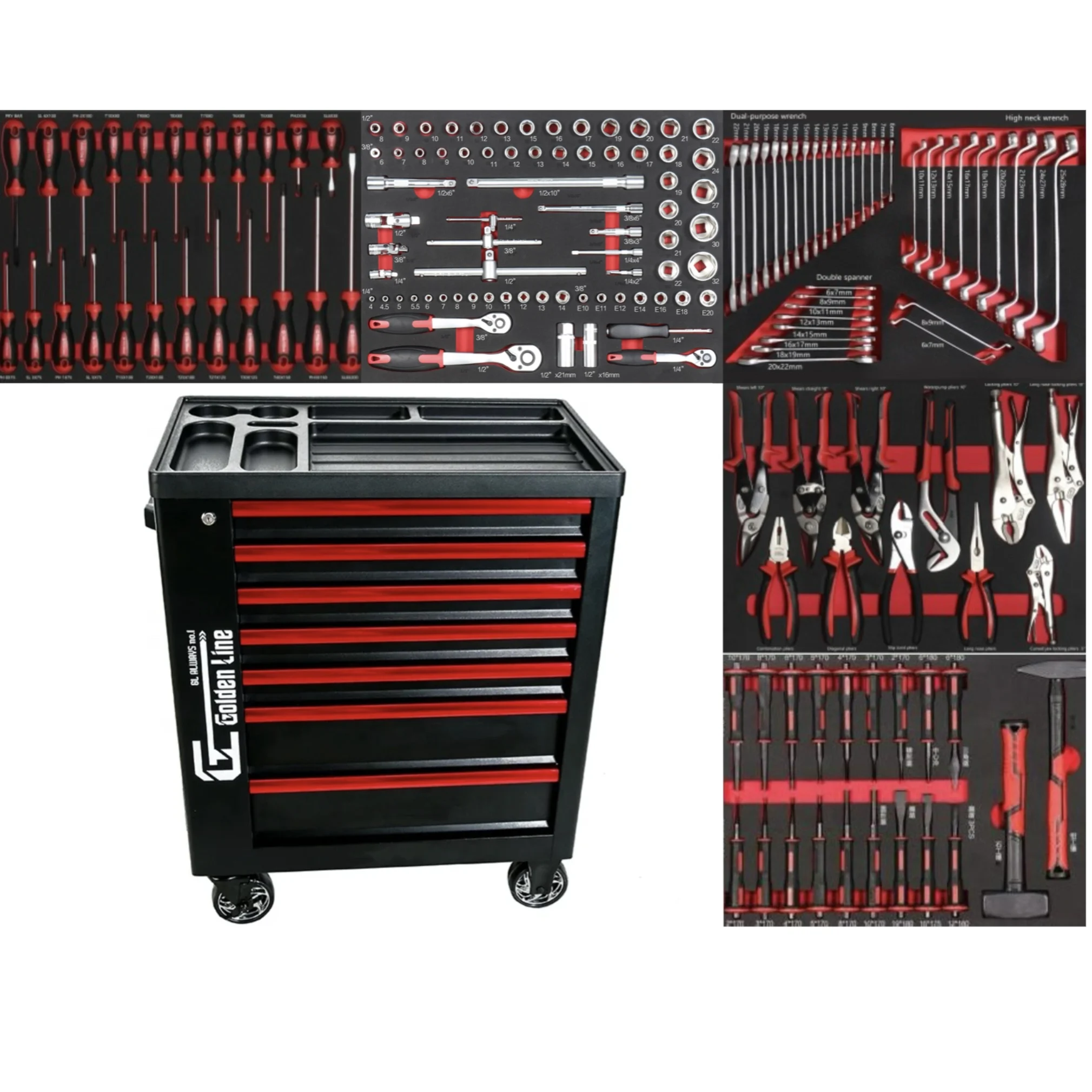 7 Drawer Tool Box 5 Layer 168p - Workshop Tools Trolley 리뷰 및 가격