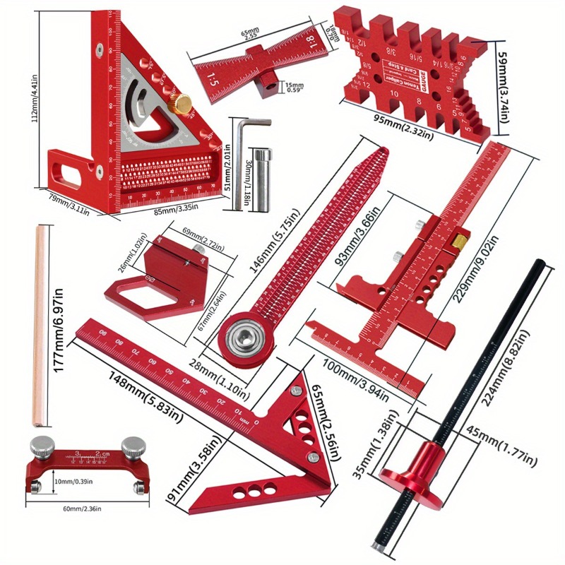 Workshop Carpenter Square Set  - Workshop Marking Tools 리뷰 및 가격