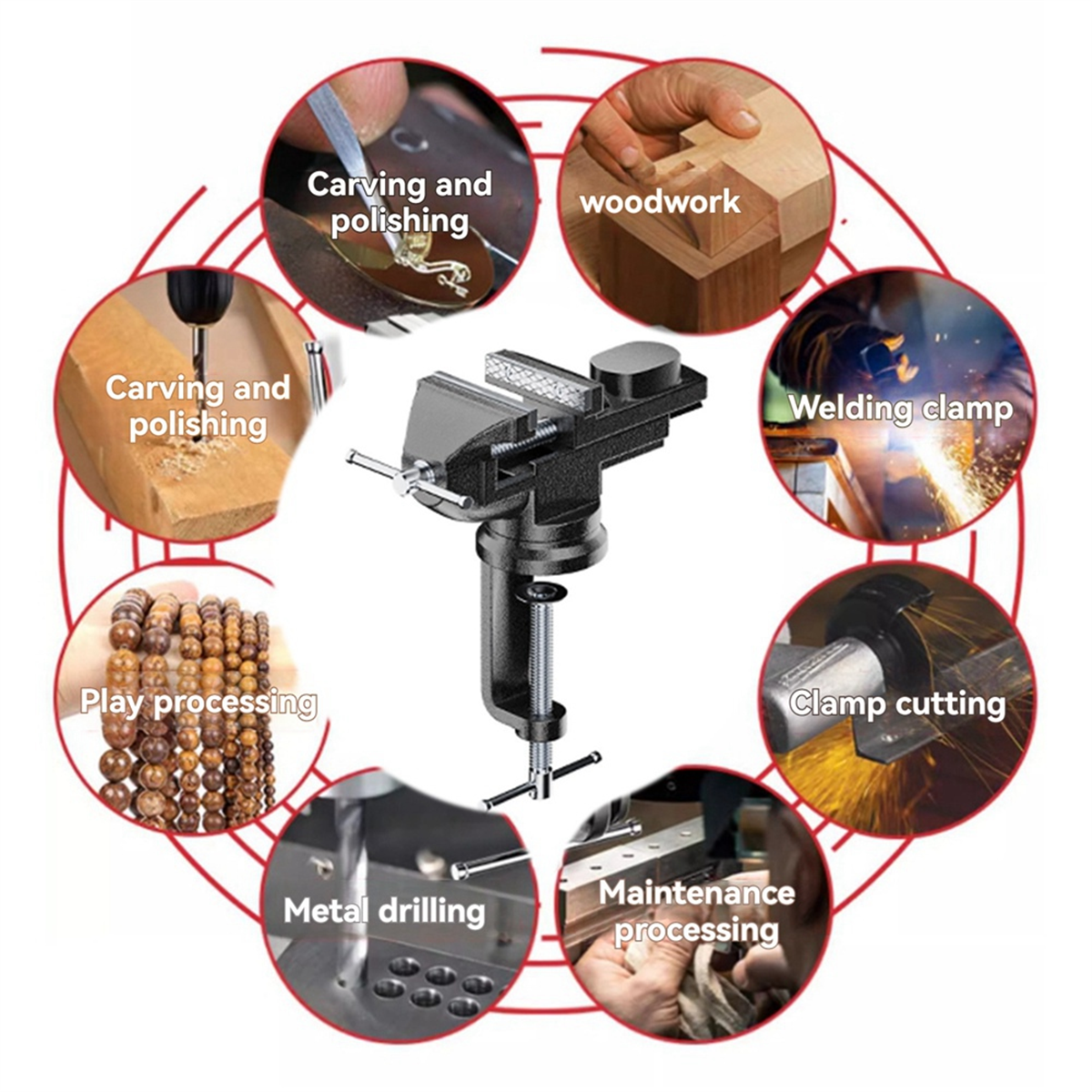 AT14A 50mm Multipurpose Mini B - Bench Vise Swivel 리뷰 및 가격
