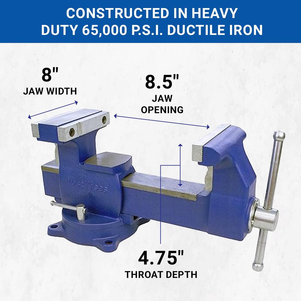 8 Heavy-Duty Reversible Pipe a - Bench Vise Swivel 리뷰 및 가격
