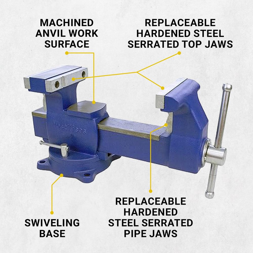 8 Heavy-Duty Reversible Pipe a - Bench Vise Swivel 리뷰 및 가격