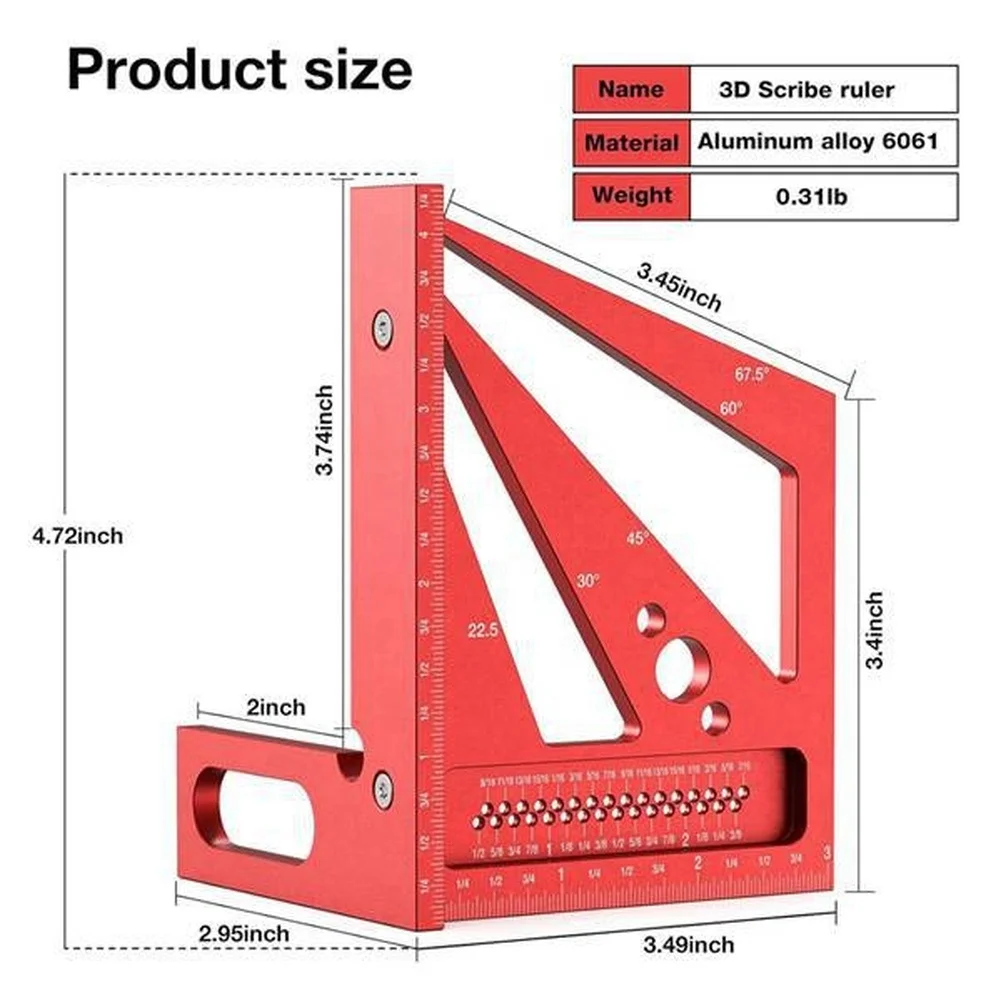 Red 3D Multi Angle Measuring R - Workshop Marking Tools 리뷰 및 가격
